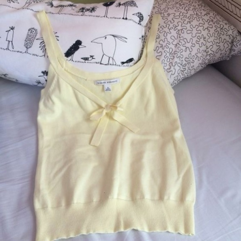 ISO Banana Republic Yellow Tank Top with Bow